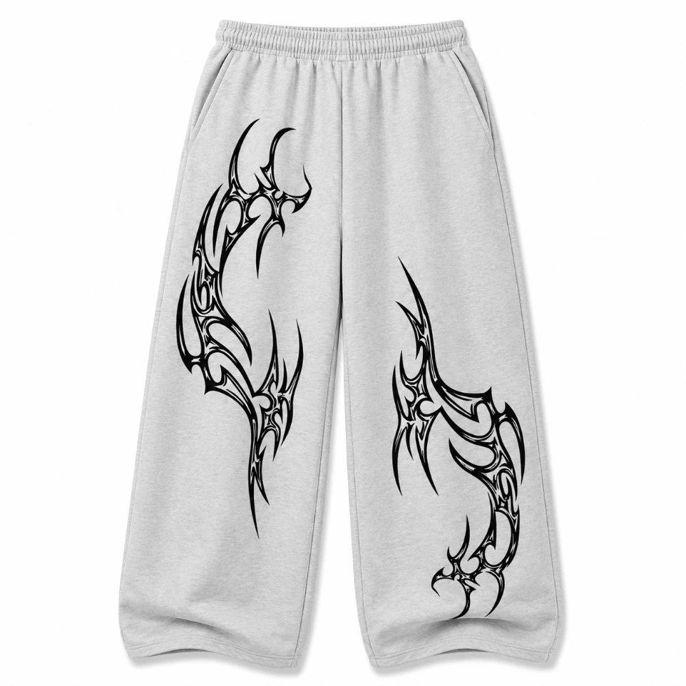 Vortex Tribal Wide-Leg Sweatpants