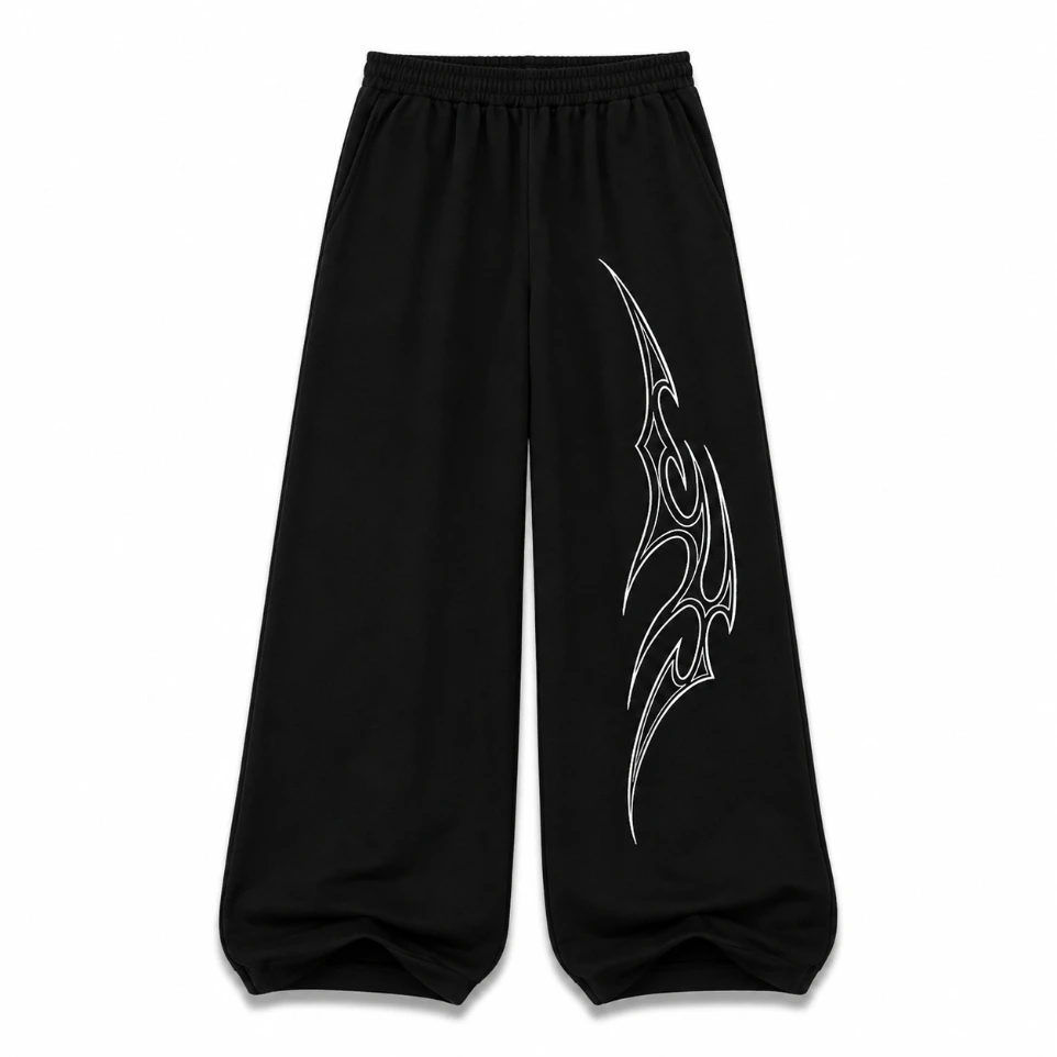 Cyber-Tribal Baggy Sweatpants (S)