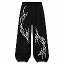 Asymmetric Tribal Graphic Sweatpants