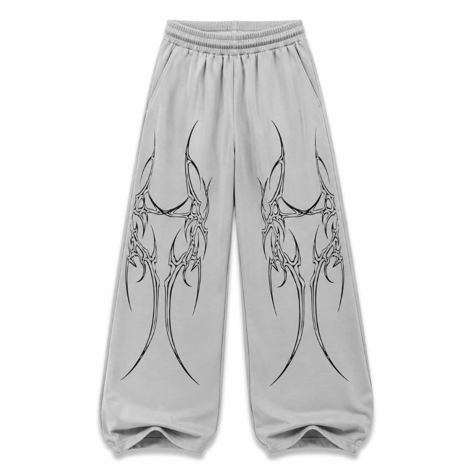 Symmetrical Tribal Graphic Sweatpants (S)