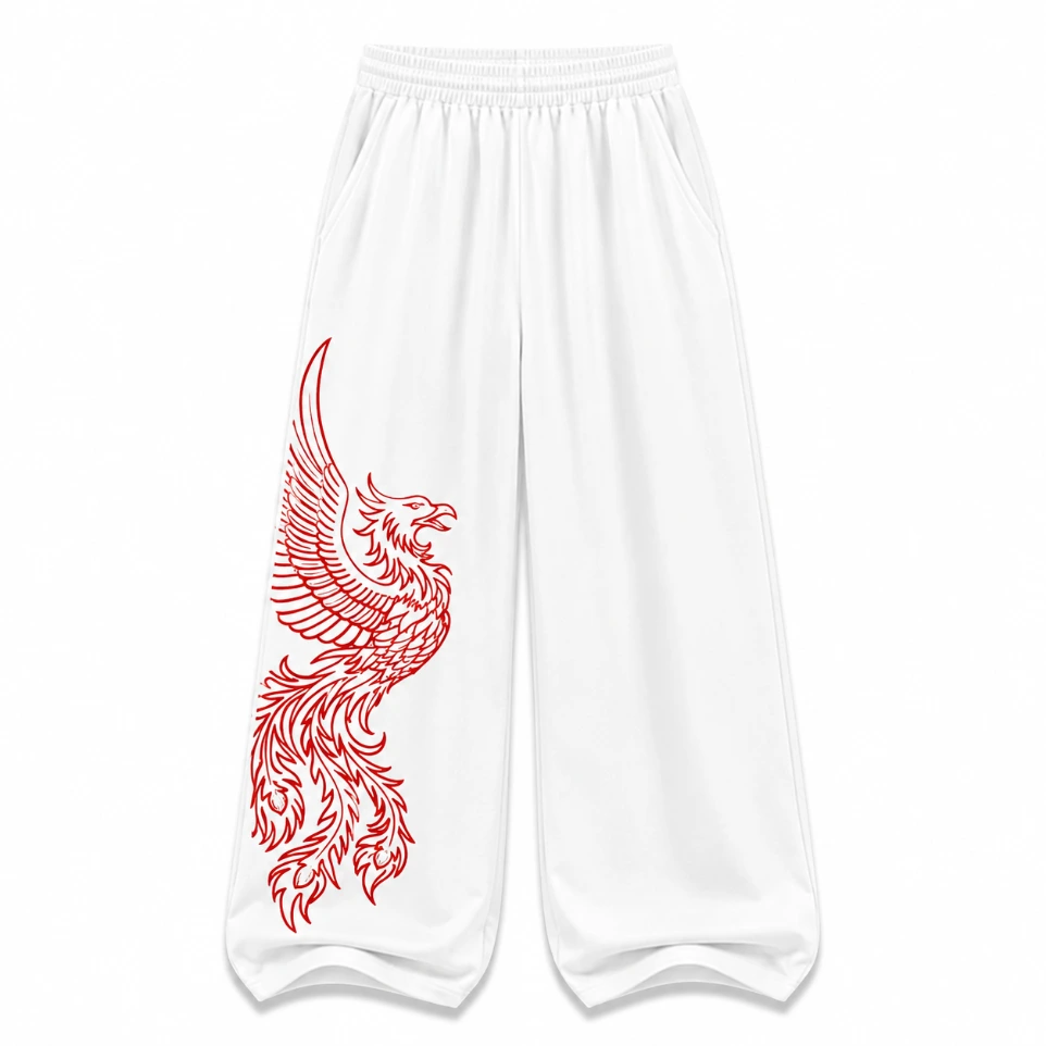Crimson Phoenix Oversized Sweatpants