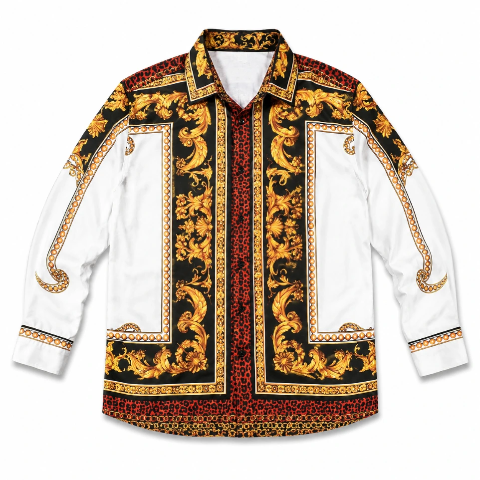 Majestic Leopard Baroque Shirt