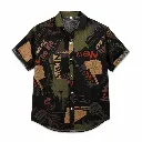 Vintage Newsprint Collage Shirt