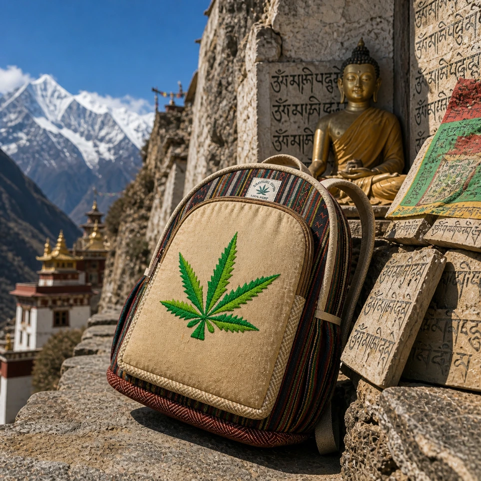 Himalayan Pure Hemp & Cotton Eco-Explorer Backpack