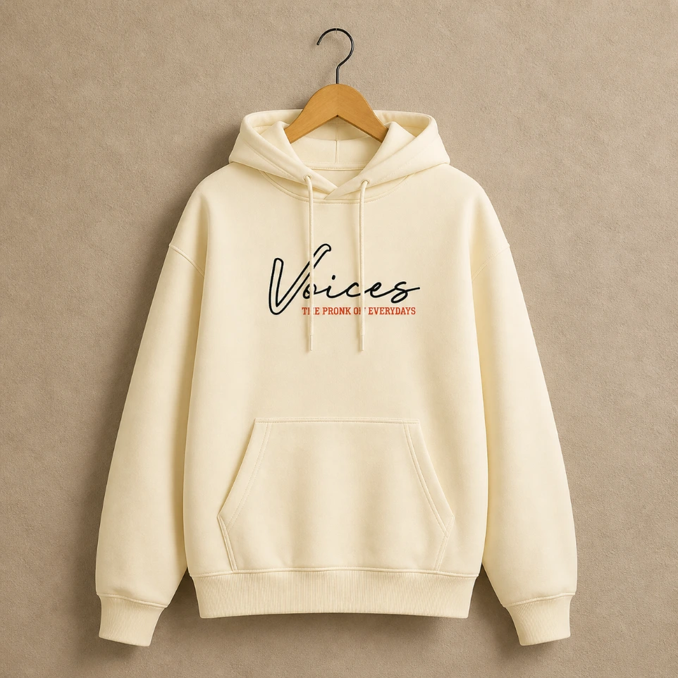 Voices Retro Boombox Oversized Hoodie (S)