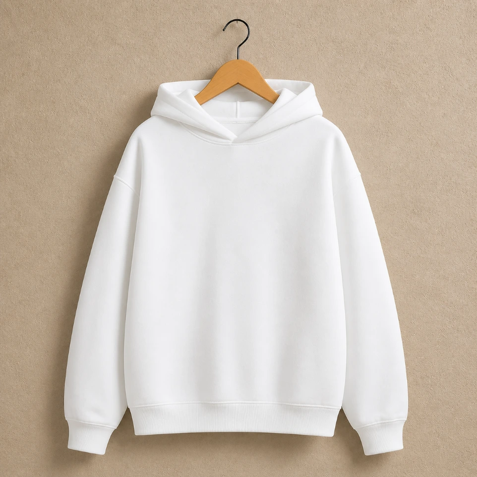 Celestial Peak White Oversized Hoodie (S)