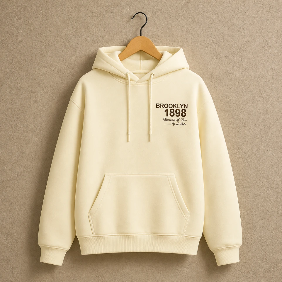 Brooklyn 1898 Heritage Cream Hoodie (S)