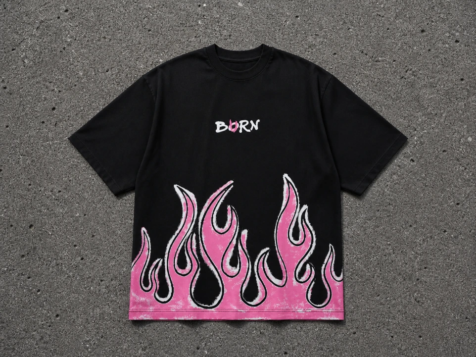Pink Flare Street Star Tee (S)