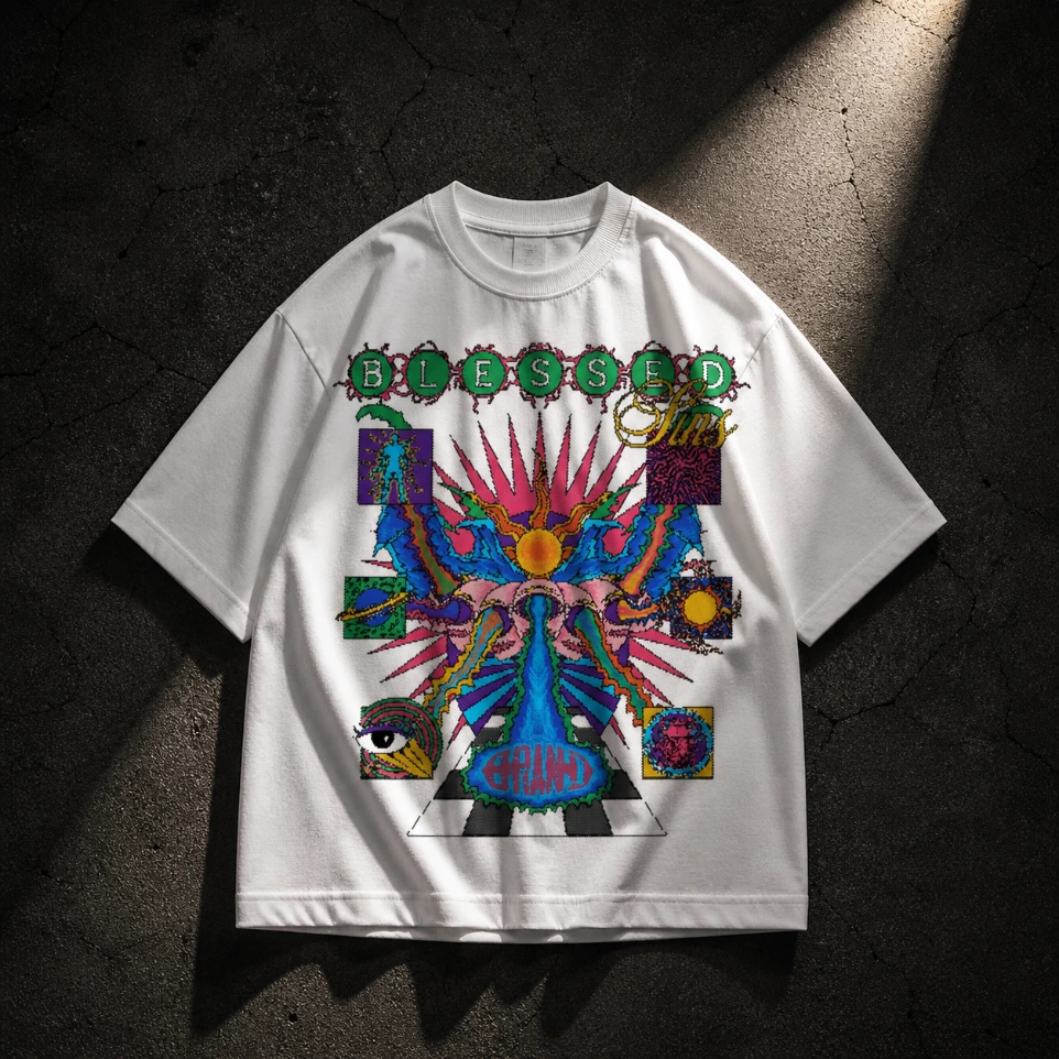 Blessed Sins Psychedelic Tee (S)