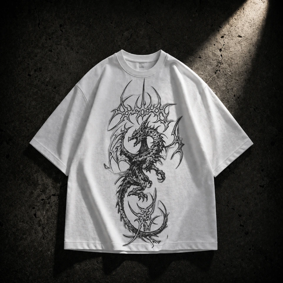 Tribal Dragon Tee (S)