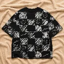 Senseless Sketch Bear Checkered Tee