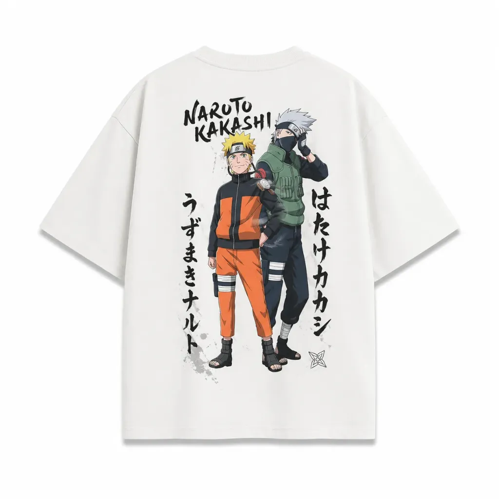 Naruto and Kakashi Oversize Tee (S)